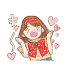 ヘタカワ！？ 水玉だいすき 水瑞たま子ちゃん（個別スタンプ：32）