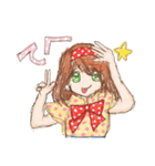 ヘタカワ！？ 水玉だいすき 水瑞たま子ちゃん（個別スタンプ：34）