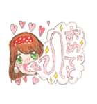 ヘタカワ！？ 水玉だいすき 水瑞たま子ちゃん（個別スタンプ：39）