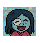 キラキラおどろキズお岩さん@SFW（個別スタンプ：3）