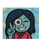 キラキラおどろキズお岩さん@SFW（個別スタンプ：14）