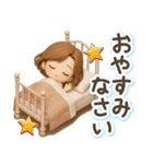 くっきり3D女子の使える♡リアクション（個別スタンプ：20）