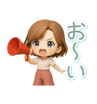 くっきり3D女子の使える♡リアクション（個別スタンプ：27）