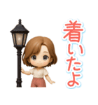 くっきり3D女子の使える♡リアクション（個別スタンプ：30）