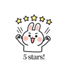 ウサギの日常スタンプ 05(EN)（個別スタンプ：8）