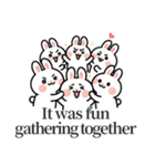 ウサギの日常スタンプ 05(EN)（個別スタンプ：15）