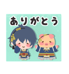 刀剣乱舞 X ぶーぶーちゃん コラボスタンプ（個別スタンプ：1）