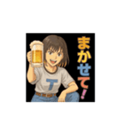酒呑み海希ちゃんスタンプ（個別スタンプ：7）