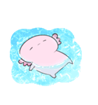ネガティブなんだかゆるいウーパールーパー（個別スタンプ：6）