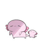 ネガティブなんだかゆるいウーパールーパー（個別スタンプ：10）
