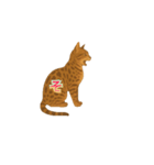 セピアなベンガルキャット（個別スタンプ：1）