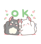 もちぷあチンチラ しろぷあ＆くろぷあ（個別スタンプ：3）