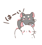 もちぷあチンチラ しろぷあ＆くろぷあ（個別スタンプ：4）