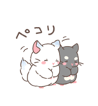 もちぷあチンチラ しろぷあ＆くろぷあ（個別スタンプ：10）