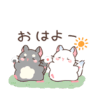もちぷあチンチラ しろぷあ＆くろぷあ（個別スタンプ：13）