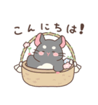 もちぷあチンチラ しろぷあ＆くろぷあ（個別スタンプ：14）