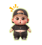 【BIG】見やすい！憎たらしいおデブの日常（個別スタンプ：19）
