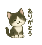 ハチワレ子猫の毎日スタンプ（個別スタンプ：8）