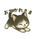 ハチワレ子猫の毎日スタンプ（個別スタンプ：12）