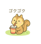 可愛い動物達の公園ピクニック（個別スタンプ：11）