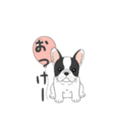 フレンチブルドッグ（パイド、白黒）（個別スタンプ：10）