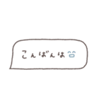 省スペース◎吹き出しメッセージ #7（個別スタンプ：3）