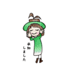おかっぱ頭のバニーちゃん11（個別スタンプ：10）
