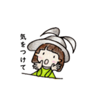 おかっぱ頭のバニーちゃん11（個別スタンプ：18）