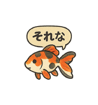 おしゃべり金魚の可愛いスタンプ（個別スタンプ：34）