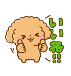 トイプードル♡デカ文字リアクション（個別スタンプ：6）