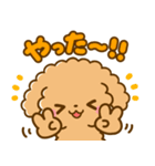 トイプードル♡デカ文字リアクション（個別スタンプ：15）