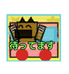 【毛糸編1】茶色の柴犬（口元が黒い）（個別スタンプ：11）