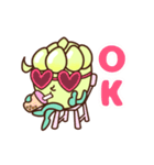 動く！いつでも使える♡可愛いリアクション（個別スタンプ：3）