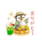 ▶動く癒しペンギンの「夏」の毎日（個別スタンプ：12）