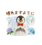 ▶動く癒しペンギンの「夏」の毎日（個別スタンプ：22）