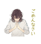 ゆるシャツ男子★体調不良とお大事に（個別スタンプ：5）