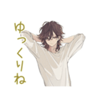 ゆるシャツ男子★体調不良とお大事に（個別スタンプ：16）