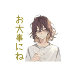 ゆるシャツ男子★体調不良とお大事に（個別スタンプ：18）