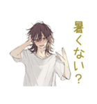 ゆるシャツ男子★体調不良とお大事に（個別スタンプ：28）