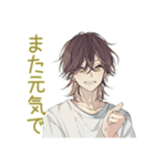 ゆるシャツ男子★体調不良とお大事に（個別スタンプ：36）