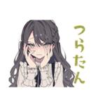 メンヘラ気味★ボクっ娘リボン女子（個別スタンプ：17）