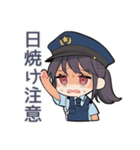 暑すぎ警察★女子シュール隊（個別スタンプ：4）