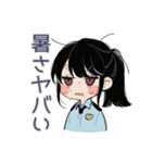 暑すぎ警察★女子シュール隊（個別スタンプ：16）