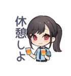 暑すぎ警察★女子シュール隊（個別スタンプ：26）