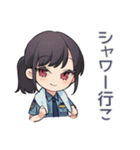 暑すぎ警察★女子シュール隊（個別スタンプ：34）