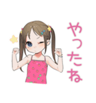 夏★わくわく女児スタンプ（個別スタンプ：3）
