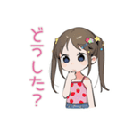 夏★わくわく女児スタンプ（個別スタンプ：11）