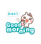 ❤️毎日使える♡でか文字[ 英語＆日本語 ]（個別スタンプ：1）
