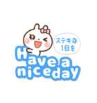 ❤️毎日使える♡でか文字[ 英語＆日本語 ]（個別スタンプ：3）