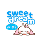 ❤️毎日使える♡でか文字[ 英語＆日本語 ]（個別スタンプ：6）